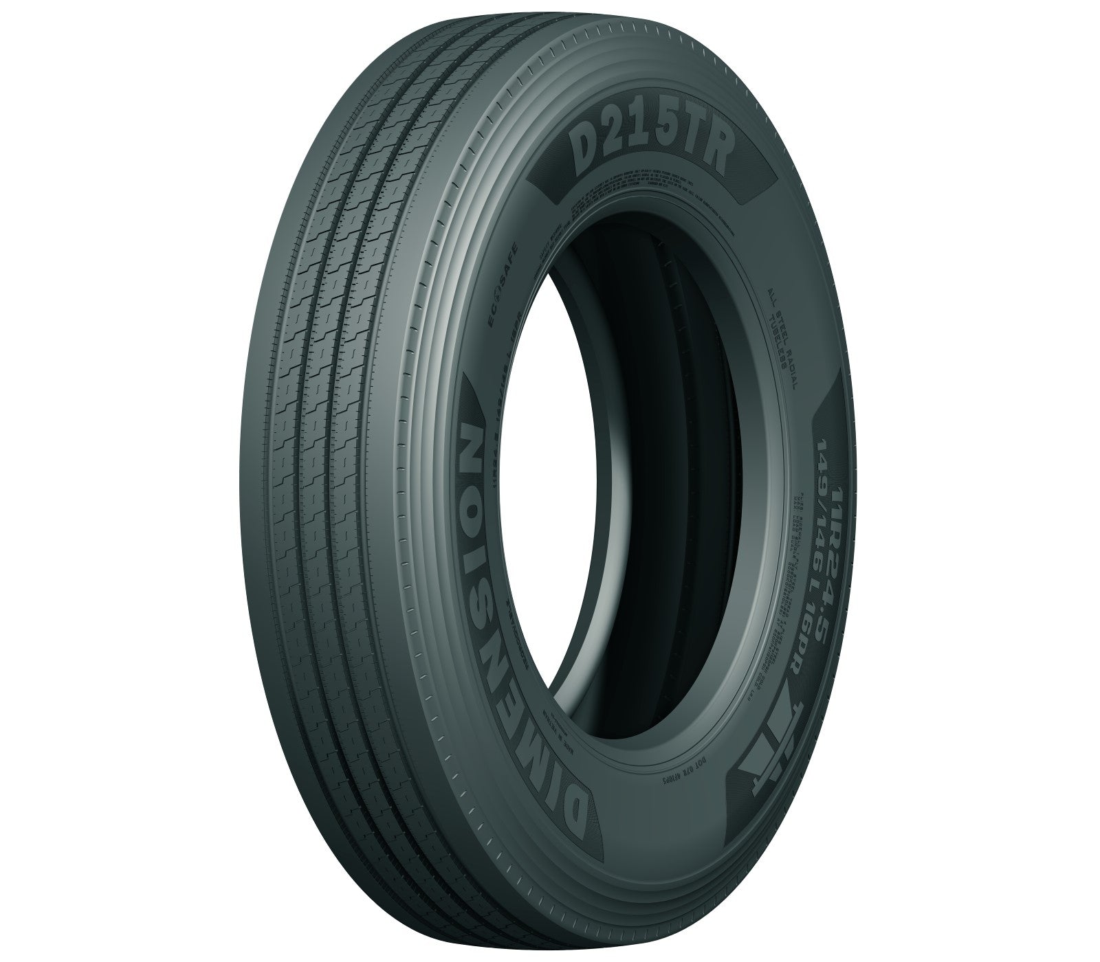 Dimension D215TR 295/75R22.5 Commercial Truck Tire for Heavy Duty Use