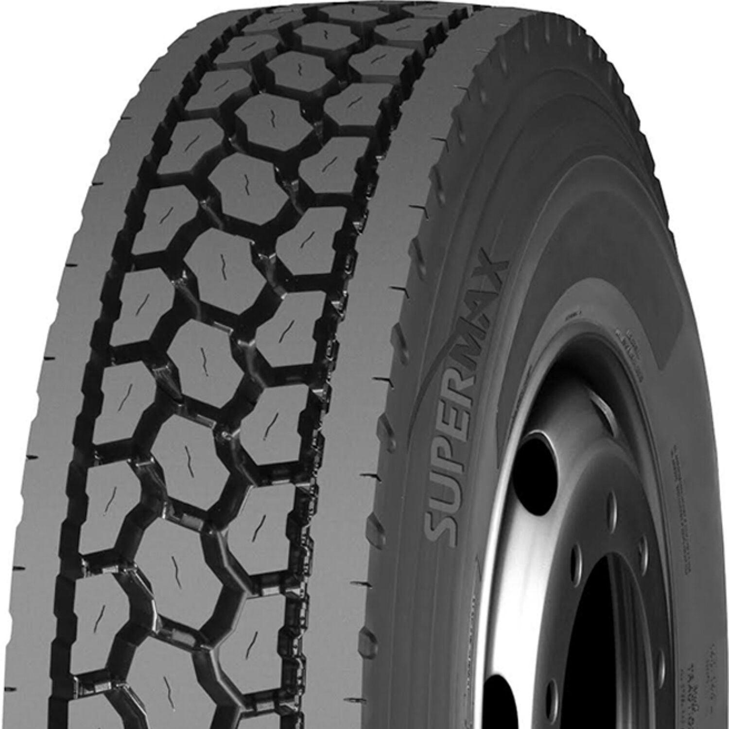 Supermax HD1+ Commercial Tire 24.5-Inch Rim, 11-Inch Width, Speed Rating L