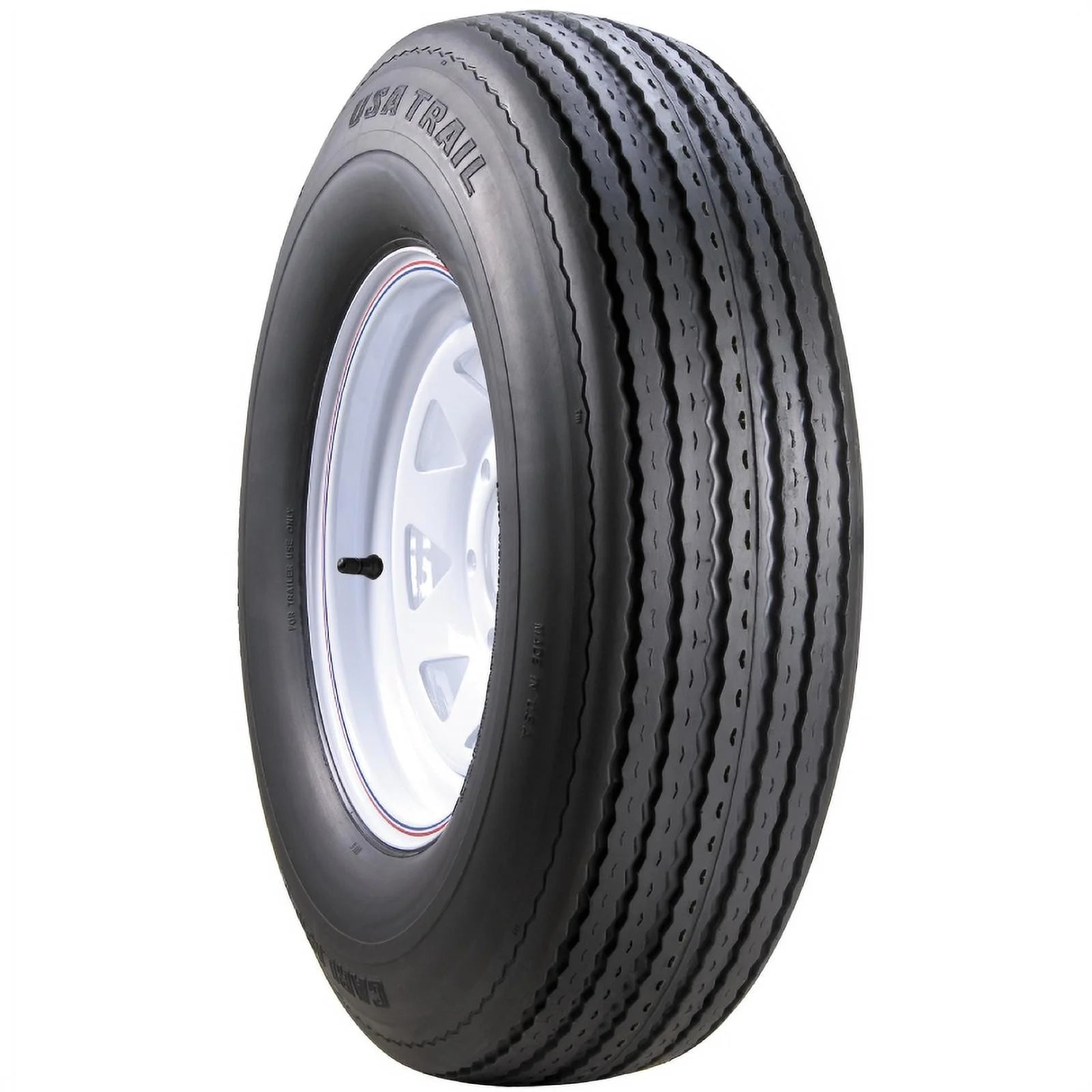 Carlstar USA TRAIL Trailer Tire 5708, 8-Inch Rim, Load Range 8, Speed Rating J